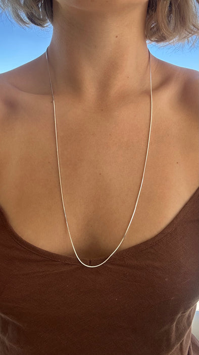 Sterling Silver Snake Chain 72cm
